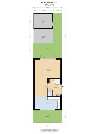 Floorplan - Korfstraat 17, 1433 DE Kudelstaart